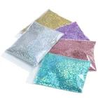 Блестки для дизайна ногтей, золотистыеСеребристые блестки, 10 г