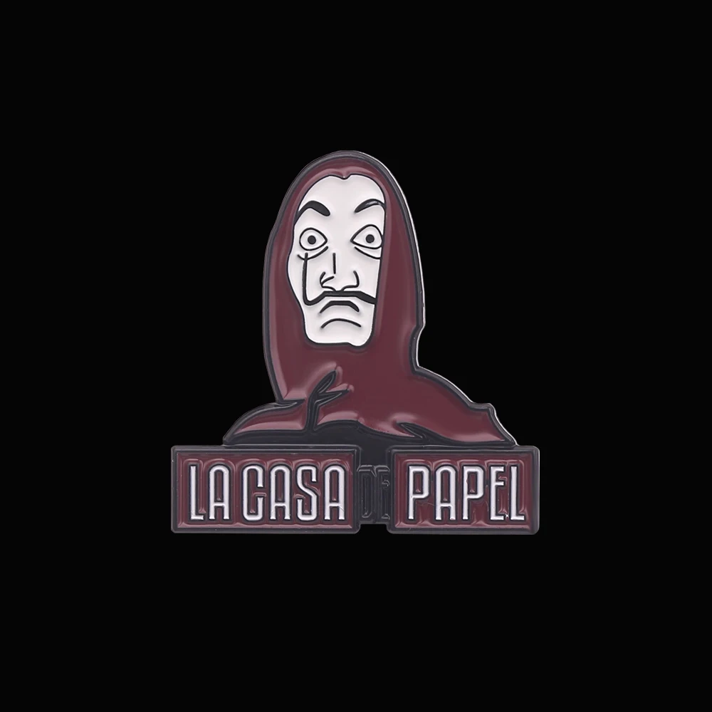 Мужская эмалированная брошь на кожаную куртку металлическая брошь-пуговица |