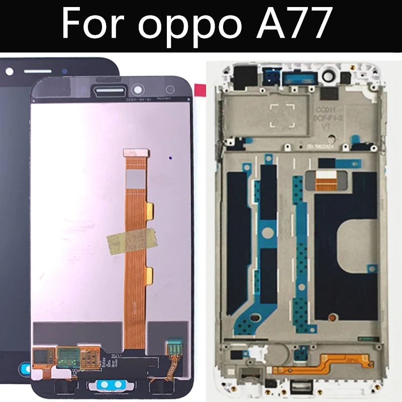 5 &quotдля Oppo A77 LCD дисплей кодирующий преобразователь сенсорного экрана в сборе