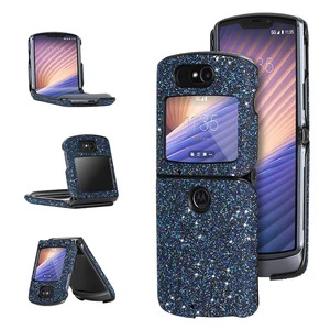 Luxury Case for Motorola Razr 5G Shiny Glow Shockproof Cover Carbon
Fiber Pattern Phone Shell for Moto Razr 5G Case