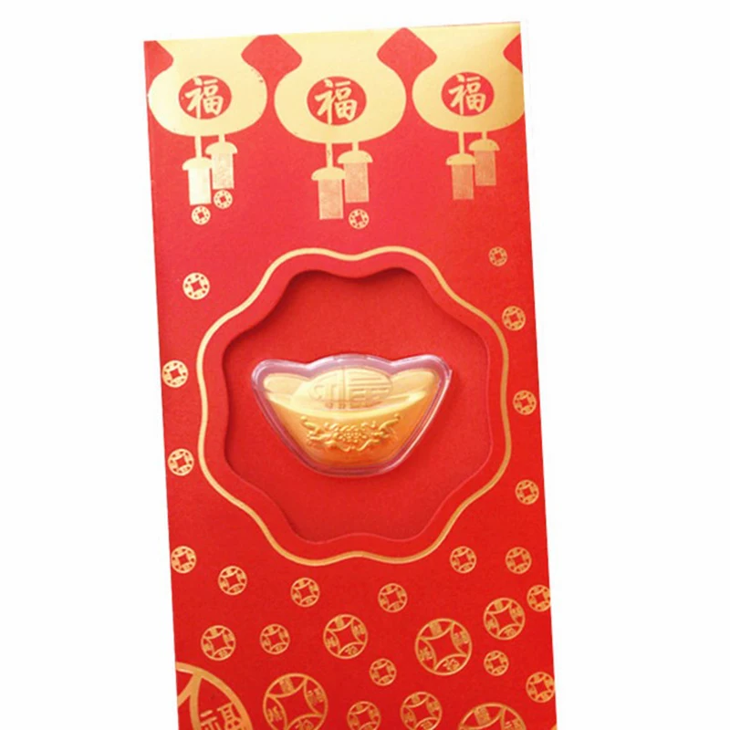 

Памятный сувенир юанбао с китайским зодиаком 2021 год быка новогодний декор год Тигра-золотая медаль, красная сумка