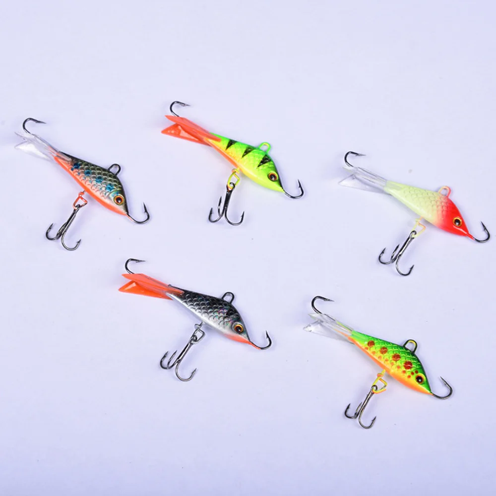 

7.5g Winter Ice Fishing Lure with Metal Hook Artificial Bait Balancer for Fishing Carp Walleye Pike Perch Outdoor Accessories