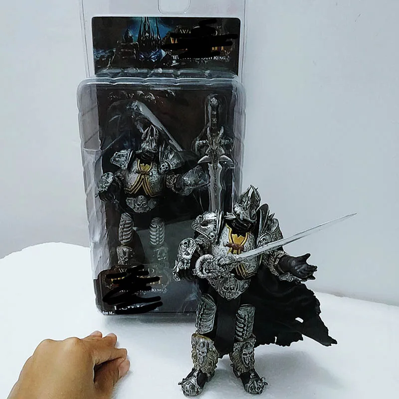 2019 игры фильма Аниме Фигурка WOW Fall of Lich King Arthas Menethil фигурка 17 5 см модель игрушки