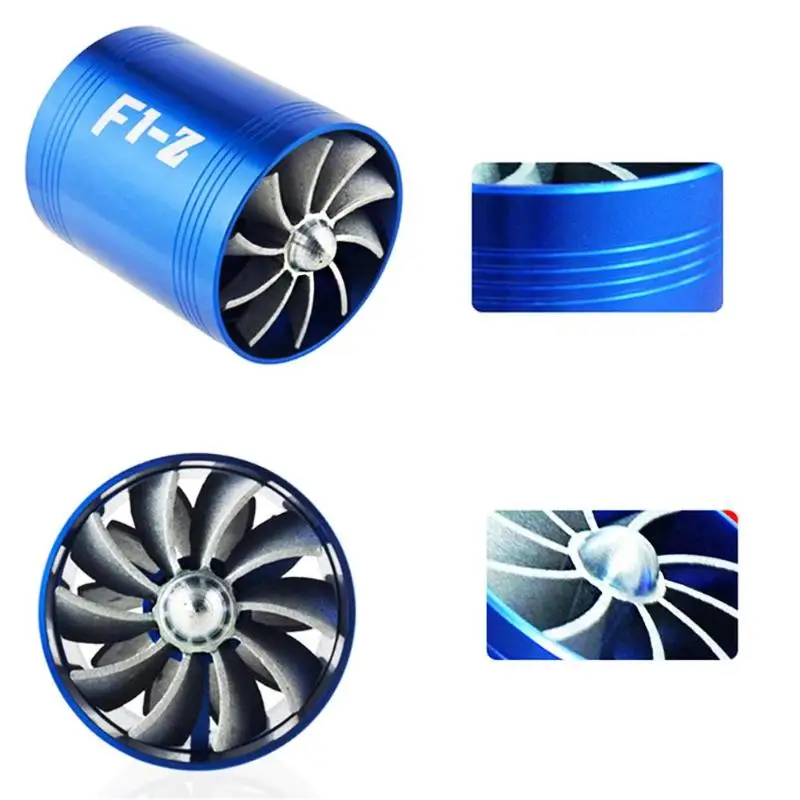 

Car Air Intake Turbine Refit Turbo Gas Fuel Oil Saver Fan Turbo Supercharger Turbine Fit for Air Intake Hose Diameter 65-74mm