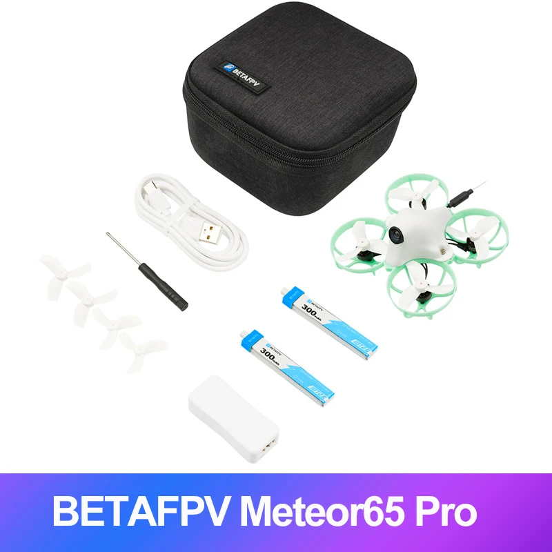 

BETAFPV Meteor65 Pro Brushless FPV Racing Drone Whoop Quadcopter PNP/BNF F4 FC C02 Camera M03 VTX 0802 19500KV Brushless Motors