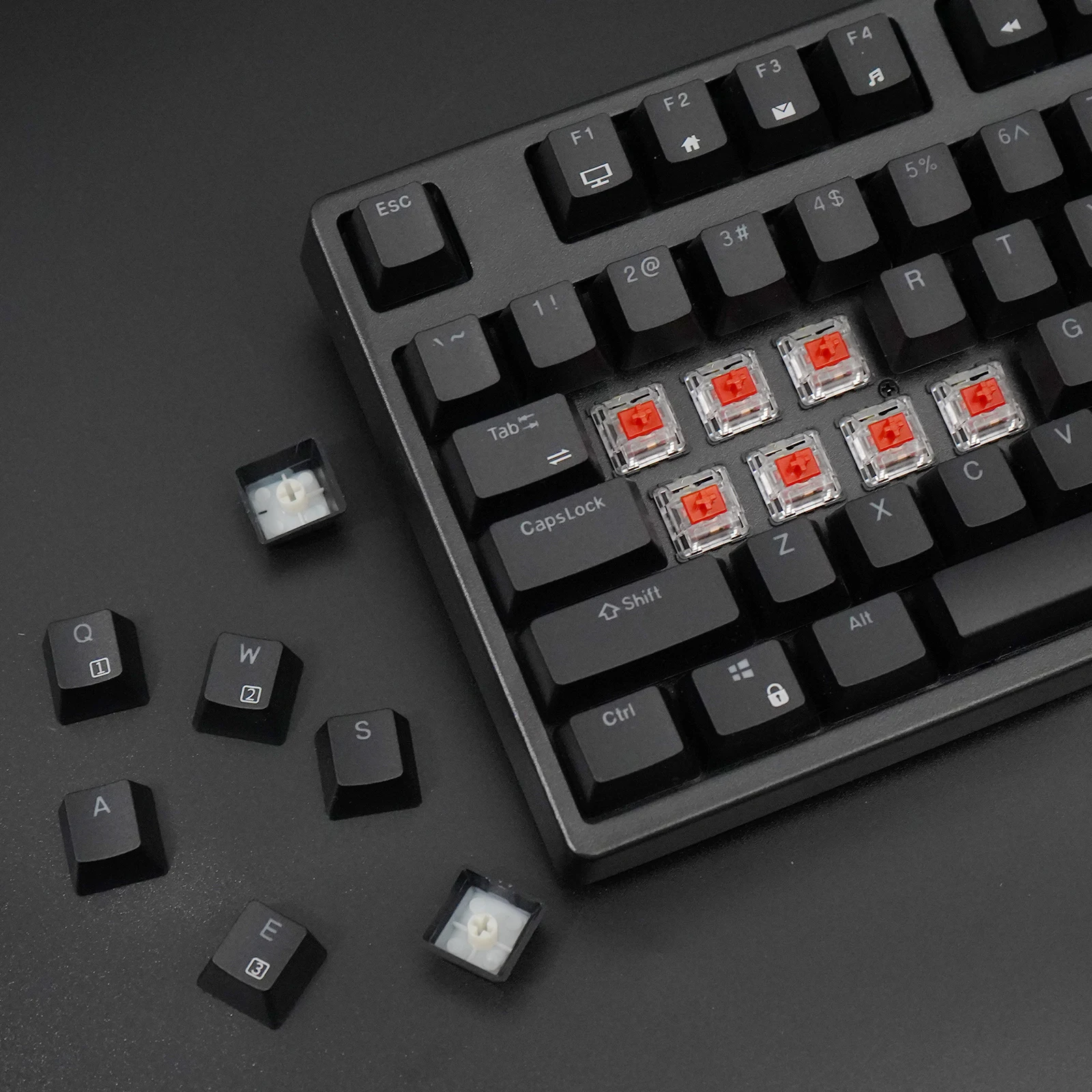 

RK987/RK988 Wireless Mechanical Keyboard, 87/104 Keys bluetooth gaming keyboard, White LED Backlit for Copywriters, Typists