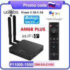 2021 UGOOS AM6B PLUS Amlogic S922X-J Smart Android 9.0 TV Box DDR4 4 ГБ 32 ГБ WiFi6 1000M LAN BT 4K HD медиаплеер VS AM6