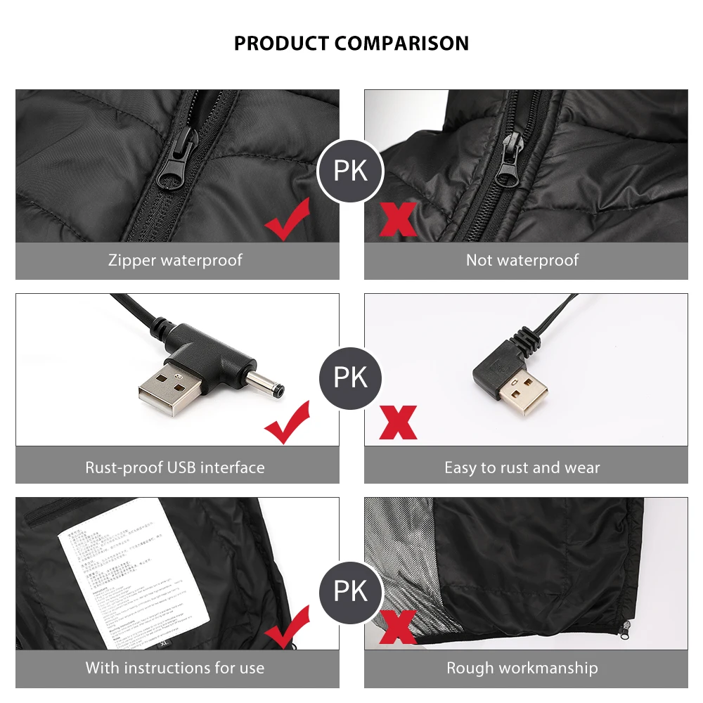 New 11 Heated Vest Jacket Fashion Men Women Coat Clothes Camouflage Electric Heating Thermal Warm Clothes Winter Heated Hunting