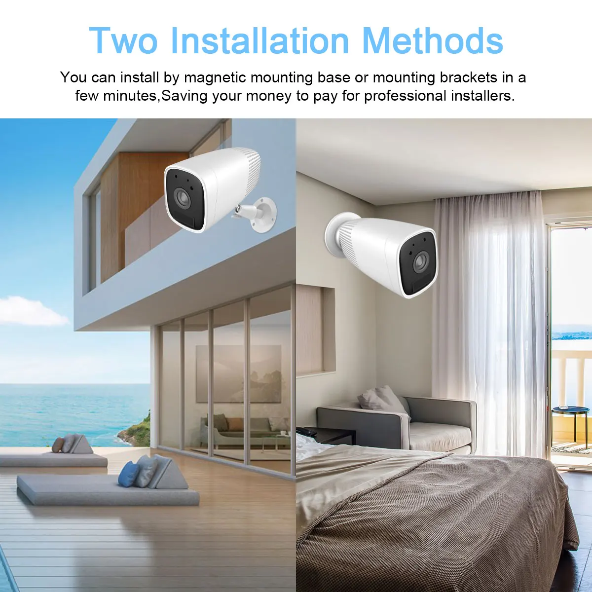 Солнечная WiFi ip-камера 1080P HD беспроводная камера безопасности с зарядкой от аккумулятора для наружного наблюдения