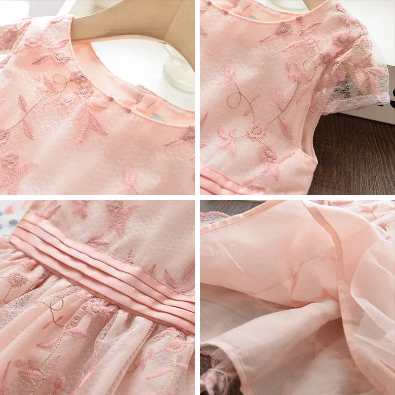 Платье принцессы для девочек Новинка 2020 года Летняя праздничная одежда Детская