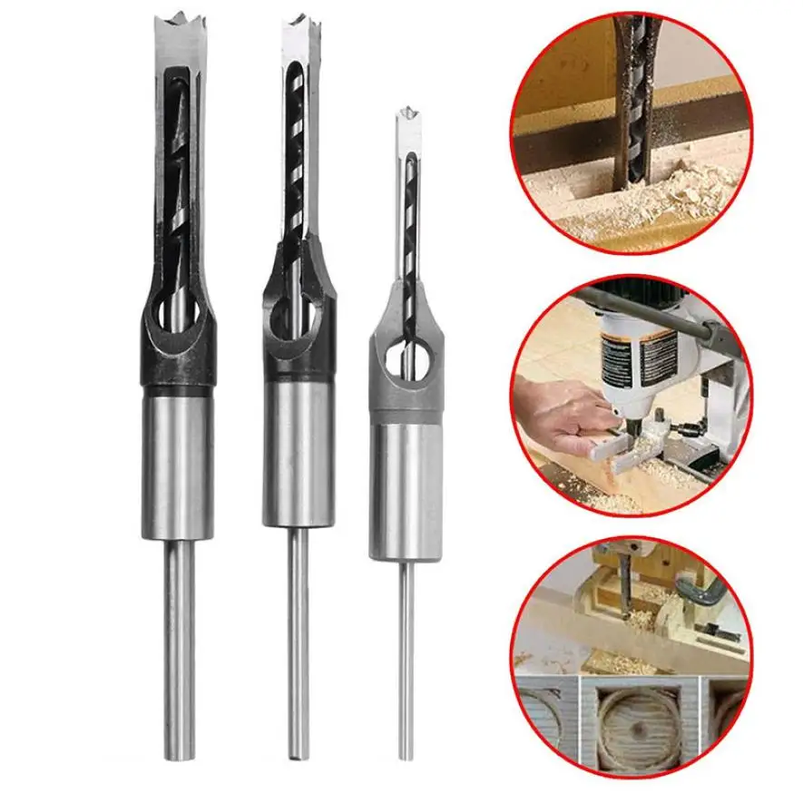 

Woodworking Square Hole Drill Square Tenon Drill Square Hole Drill Core Drill Salad Drill Bit Woodworking Hole