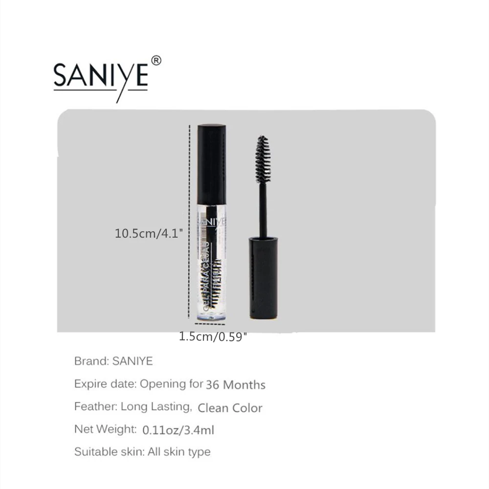 Прозрачный гель для бровей SANIYE водостойкий макияж глаз прозрачный стойкий