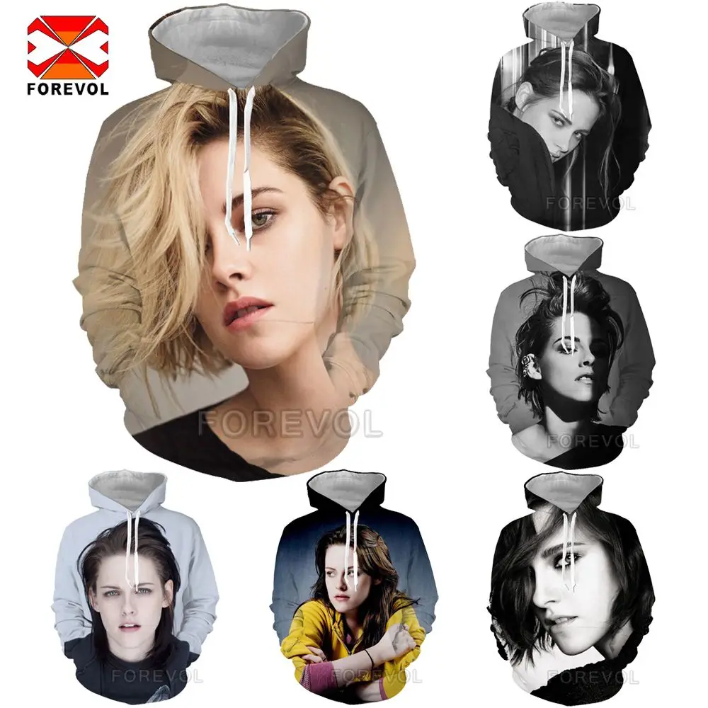 Для девочек с принтом в виде звезд 3d Кристен Sweatwear искусство Стильная толстовка