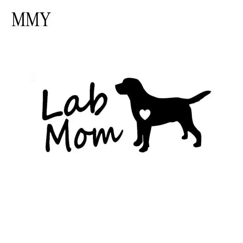 

Забавная виниловая наклейка с надписью «Lab Mom», лабрадором, собаками и породами, 7,5*3,5», автомобильная наклейка, s Window