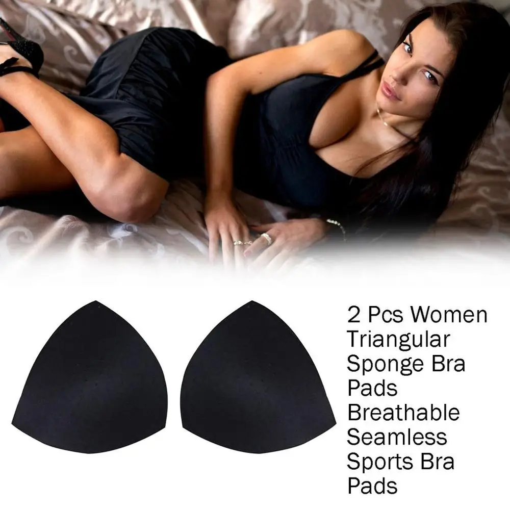 

2pcs 1pair Women New Intimates Accessories Sponge Swimsuit Breast Push Up Bra Padding Chest Enhancers Bra Foam Insert Chest Cup