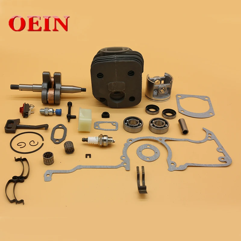 Cylinder Piston Carburetor Carb Isolater Buffer Mount Kit FitHUSQVARNA 61 268 272 272XP Garden Chainsaws Engine Spare Parts