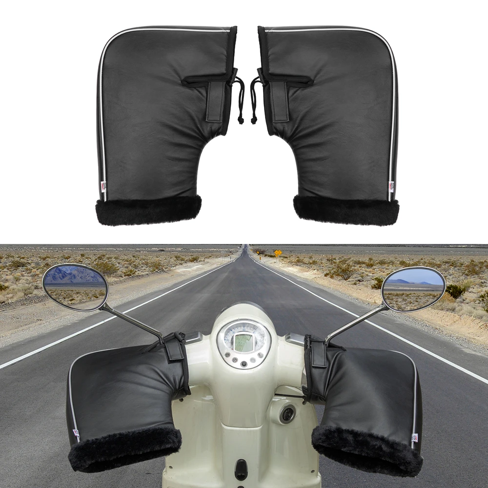 Большая распродажа! Перчатки на руль скутера со светоотражающей полосой