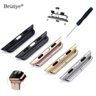 Металлический Разъем для Apple Watch Band SE 6 5 4 40 мм 44 мм 42 мм 38 мм, Сменный Адаптер из нержавеющей стали для iWatch 3 2