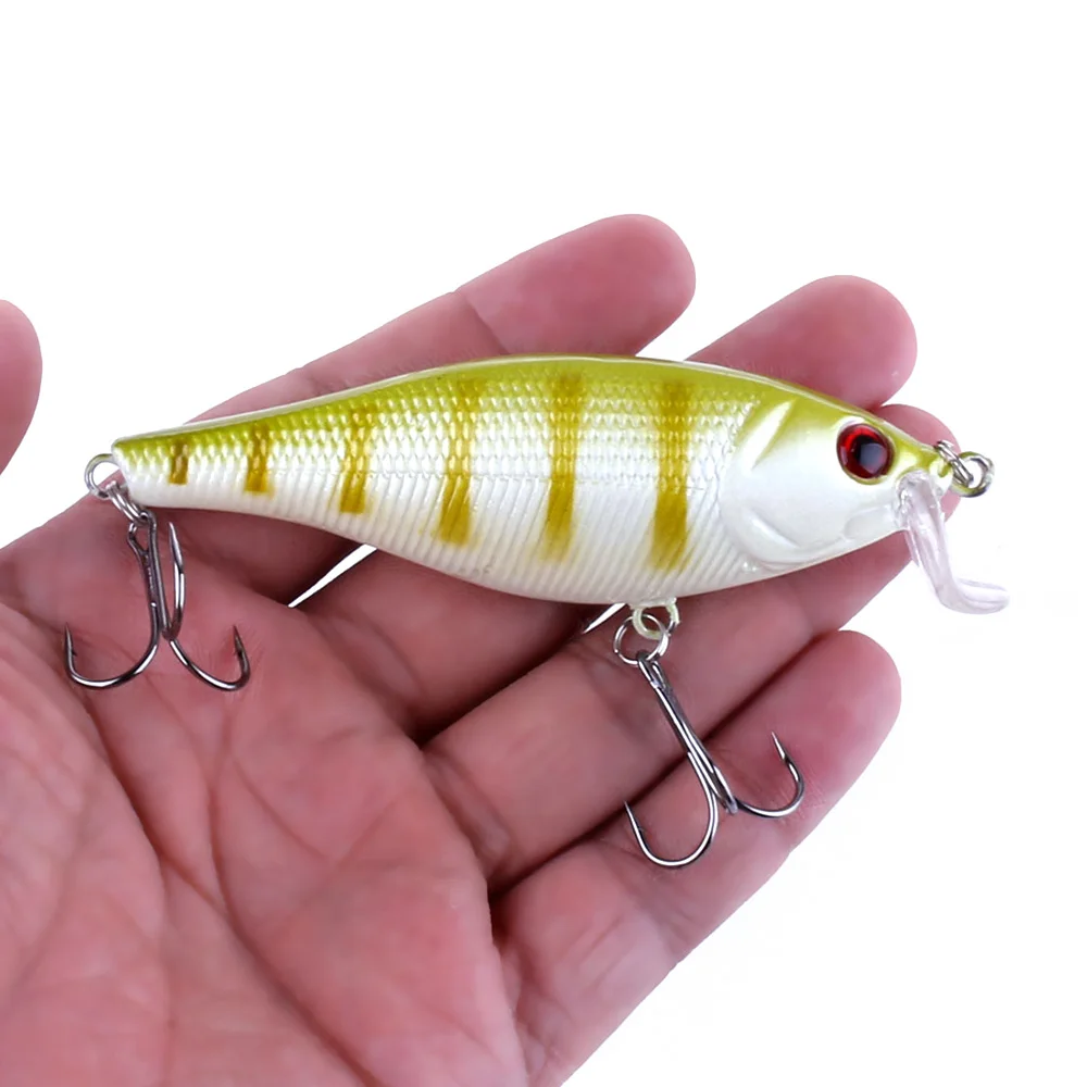 1 шт. рыболовные приманки для дайвинга кренкбейт воблер окунь пластиковая
