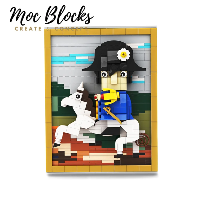 

Портрет Наполеона Diy строительные блоки MOC художественная модель Обучающие игрушки подарки Рождество для детей Набор детских блоков