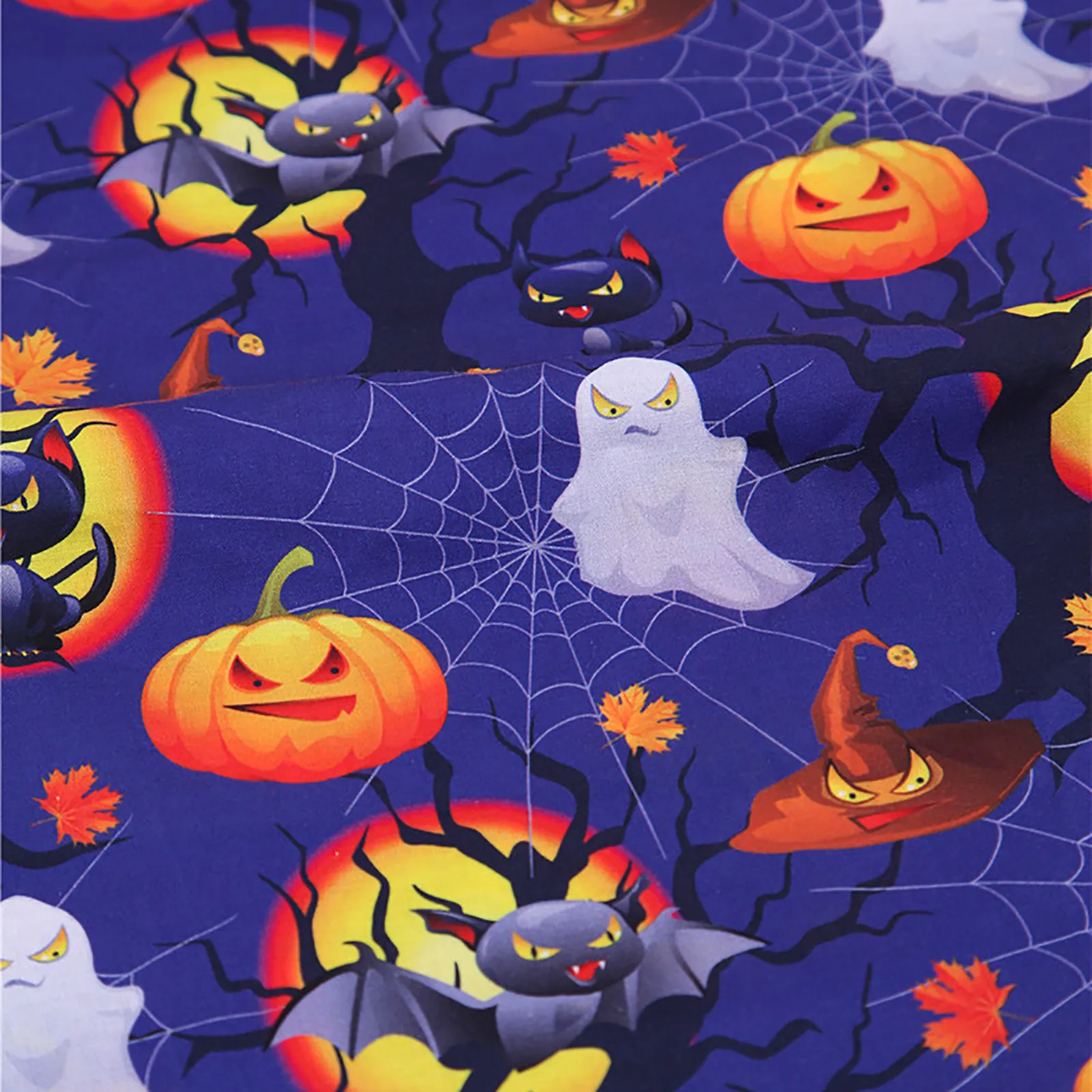 6 шт. детский хлопковый носовой платок с принтом тыквы | Дом и сад