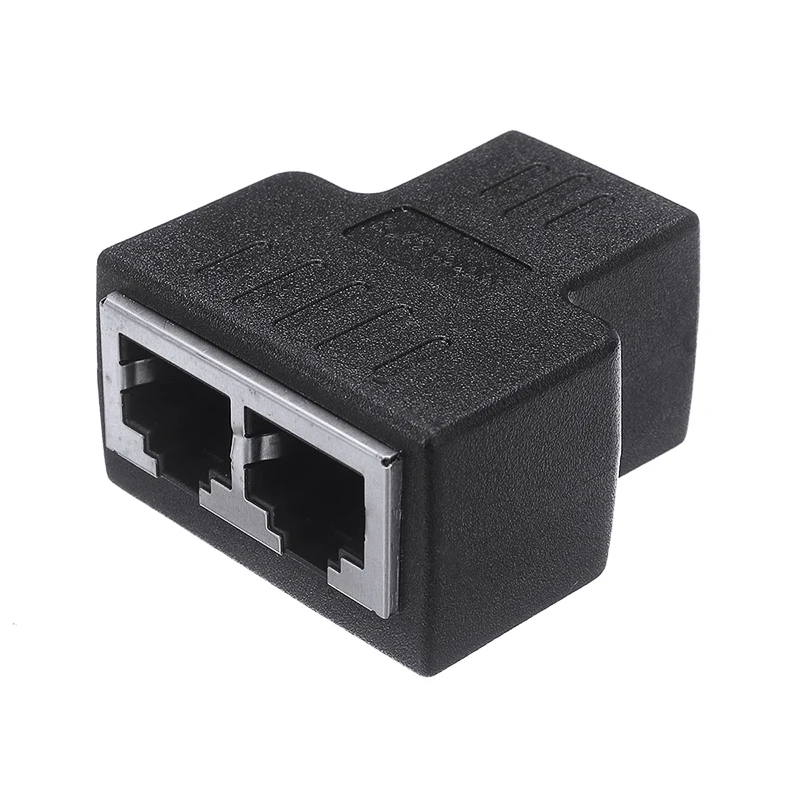 Разветвитель RJ45 с 1 на 2 каналами Ethernet-кабель двойной гнездовой разъем Сетевой
