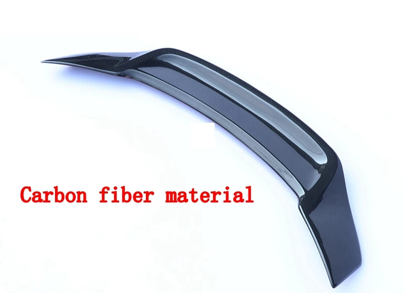 carbon fiber Автомобильный Стайлинг высококачественный пластик, армированный волокном, углеродное волокно Неокрашенный цвет Задняя накладка на Багажник крыло губ для Chevrolet Cruze 2009- спойлер - Цвет: carbon fiber