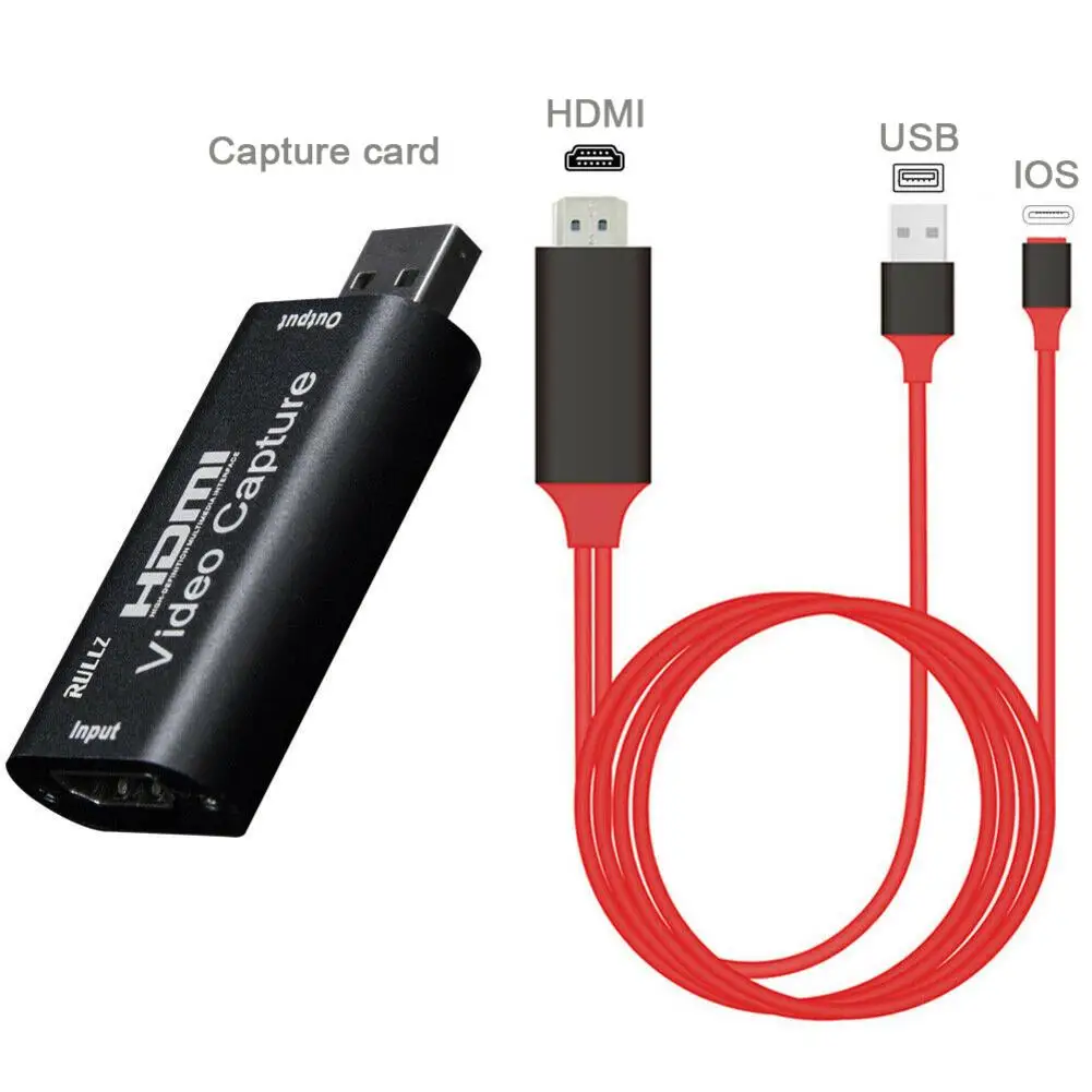 Карта видеозахвата USB 3 0 2 IOS/Type C HDMI коробка для PS4 игровая видеокамера HD камера
