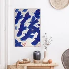 Alecos Fassianos Печать на холсте синие птицы рая Настенная картина плакат украшение для дома картина на стену для гостиной