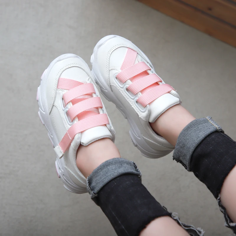 Новинка 2019 года детская повседневная обувь из искусственной кожи на мягкой