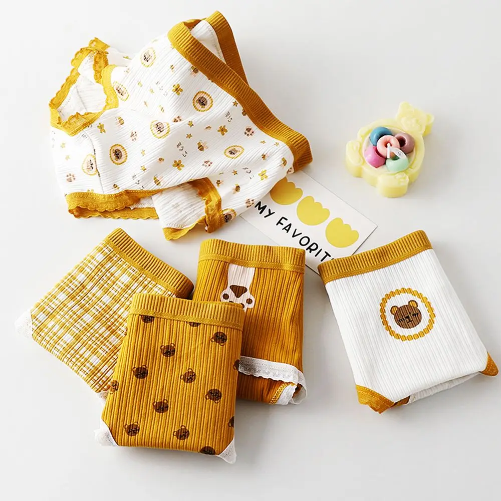 

Нижнее белье женское однотонное бесшовное из хлопка с кружевом медведя