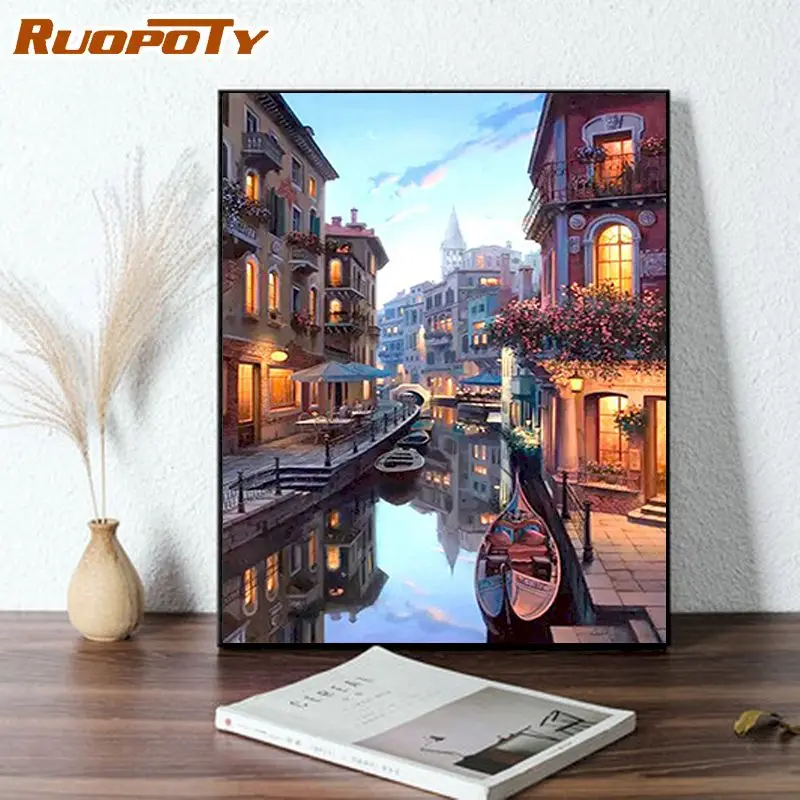 Набор акриловых красок сделай сам для ночного просмотра по номерам взрослых