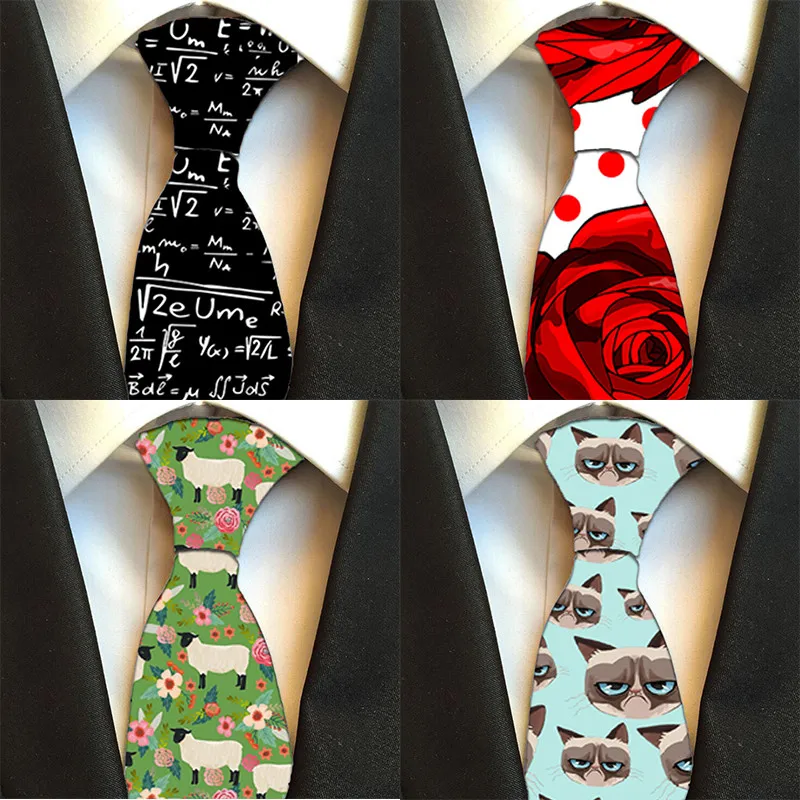 Новые модные мужские 8 см галстуки с цветочным рисунком креативные галстук