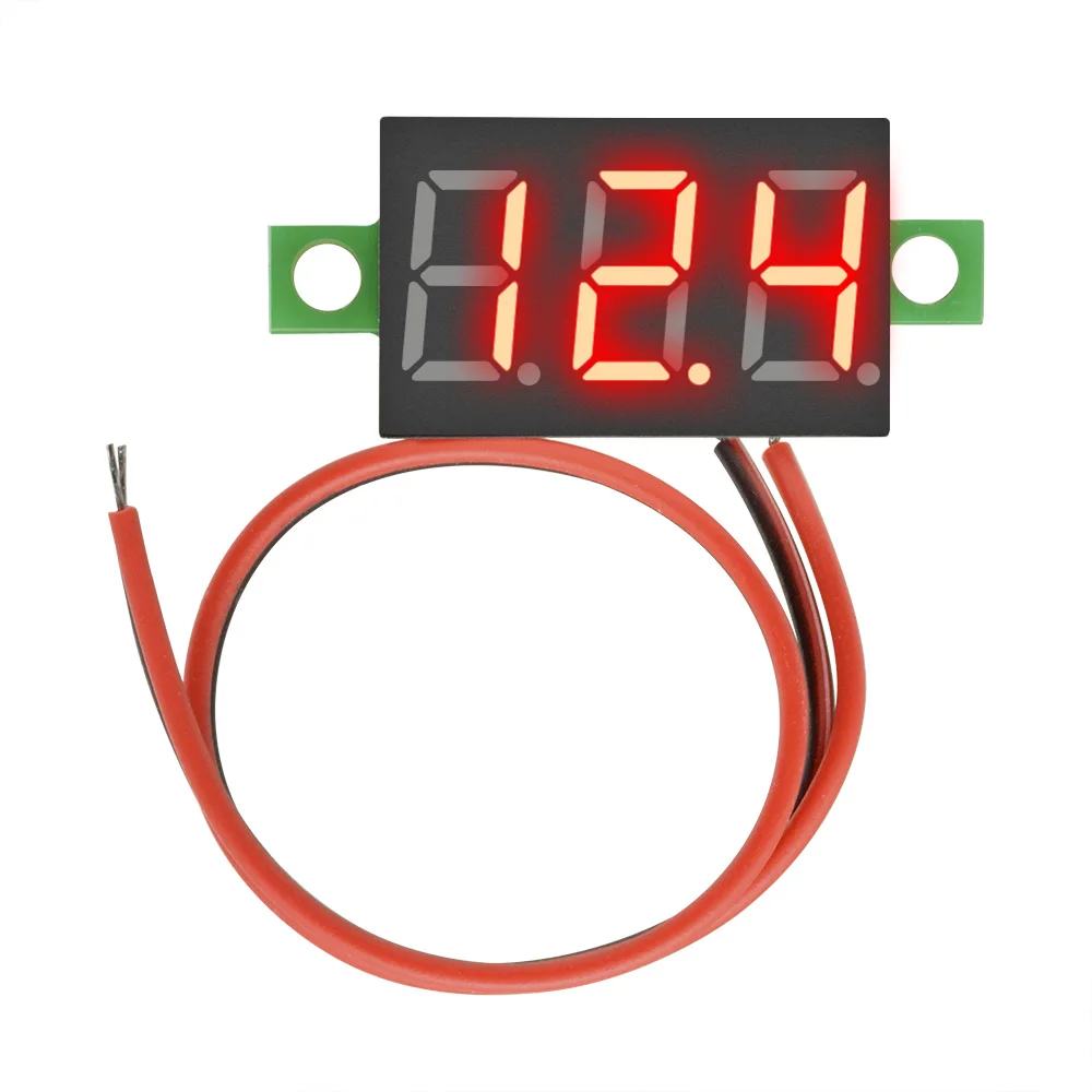 0 36 дюймовый светодиодный цифровой вольтметр постоянного тока 4 30 в измеритель