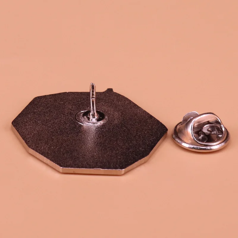 

ZF1888 Glass Container Castle Clothing Accessories Enamel Pin Brooch Creative Cartoon Denim Coat Lapel Badge Jewelry Gift