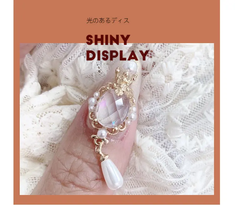 

5pcs Luxury Crystal Alloy Nails Art Decorations Holographic 3D Rhinestones Jewelry DIY Manicure Accessories for Female Girl