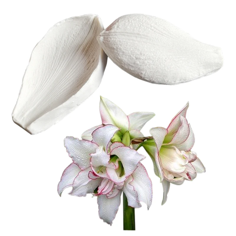 Силиконовые формы для цветов лилии и амариллиса DIY помадки торта surgar gumpasta посуда