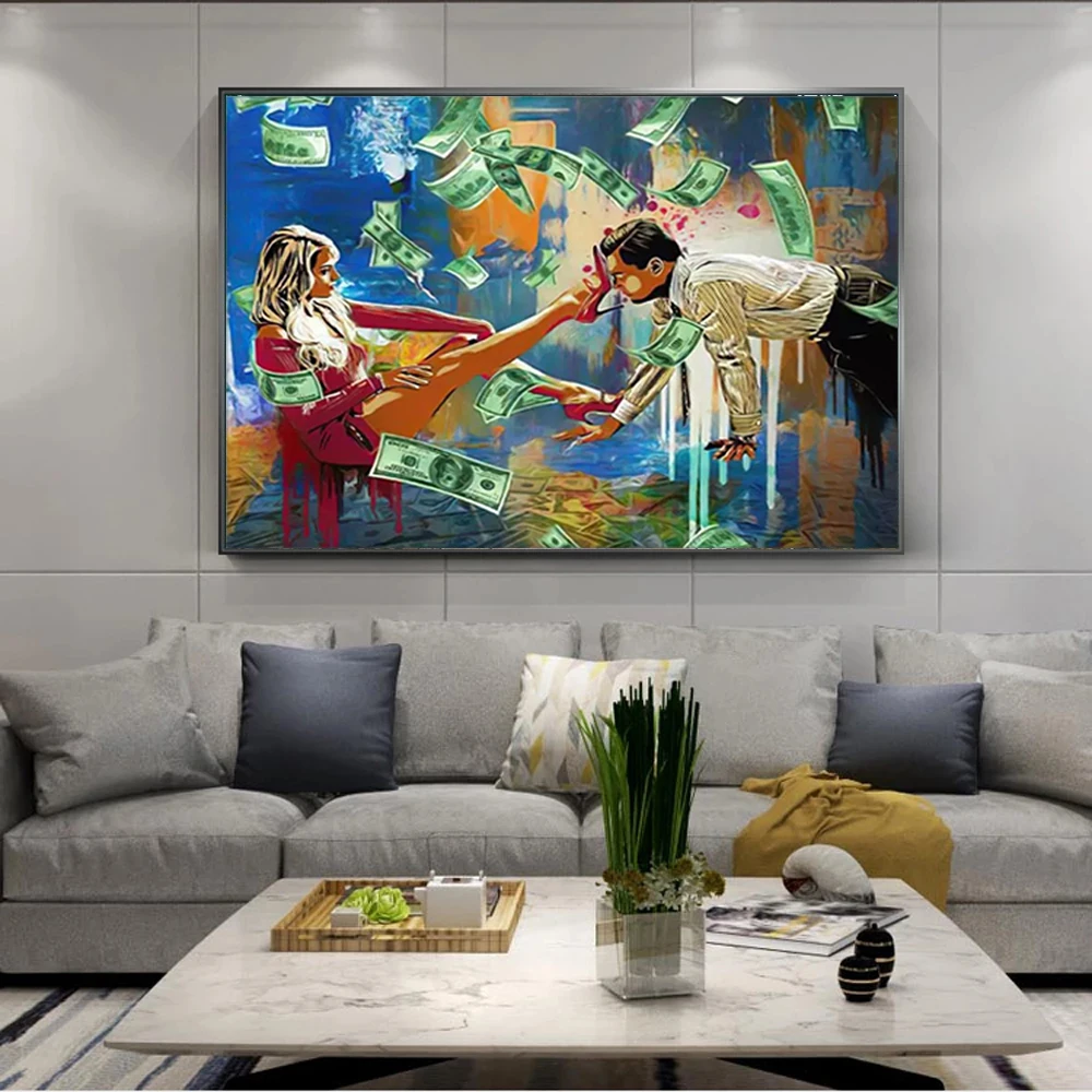 Настенный постер с изображением волка на стене искусство стены картина для