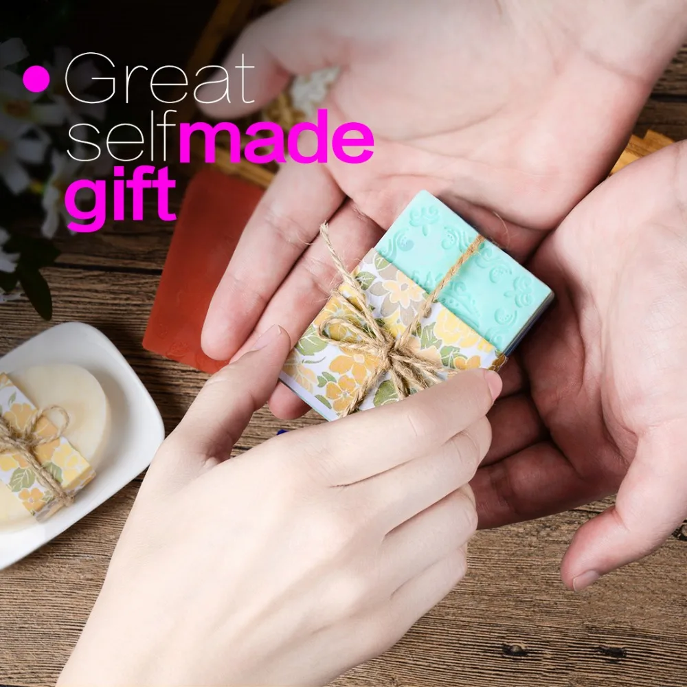 

6 Cavity Rectangle Oval Silicone Soap Mold Handmade Soap Making Craft for Home Bathroom Soap Forms