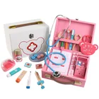 Докторские игрушки, развивающие игрушки для детей, ролевые игры для медсестер, набор докторских стоматологов, медицинский шкаф, медицинский набор, подарки