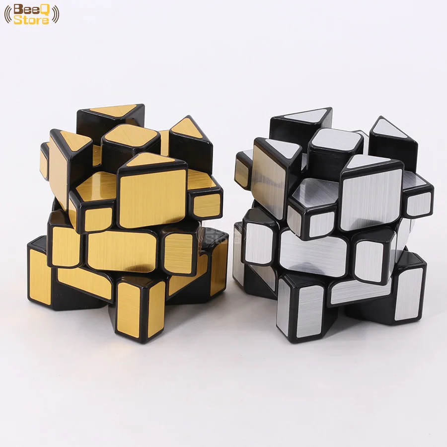 Mofangjiaoshi Fisher золотистый серебристый матовый скоростной куб 3x3x3 необычная форма