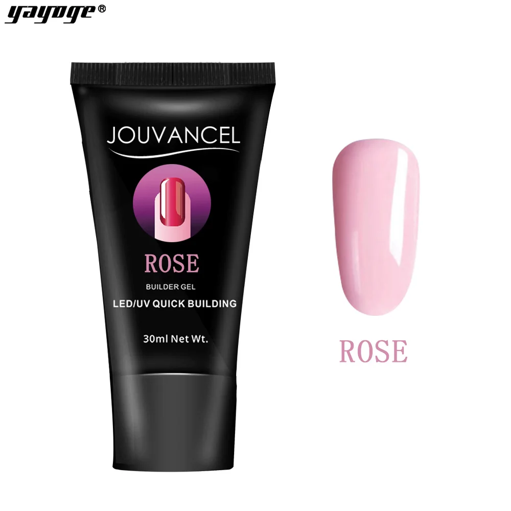 P16-pink-A Прямая поставка YAYOGE полигелевый набор для ногтей с лампой УФ-Гель-лак для наращивания ногтей светодиодный полигелевый набор для ногтей - Цвет: P16-pink-A