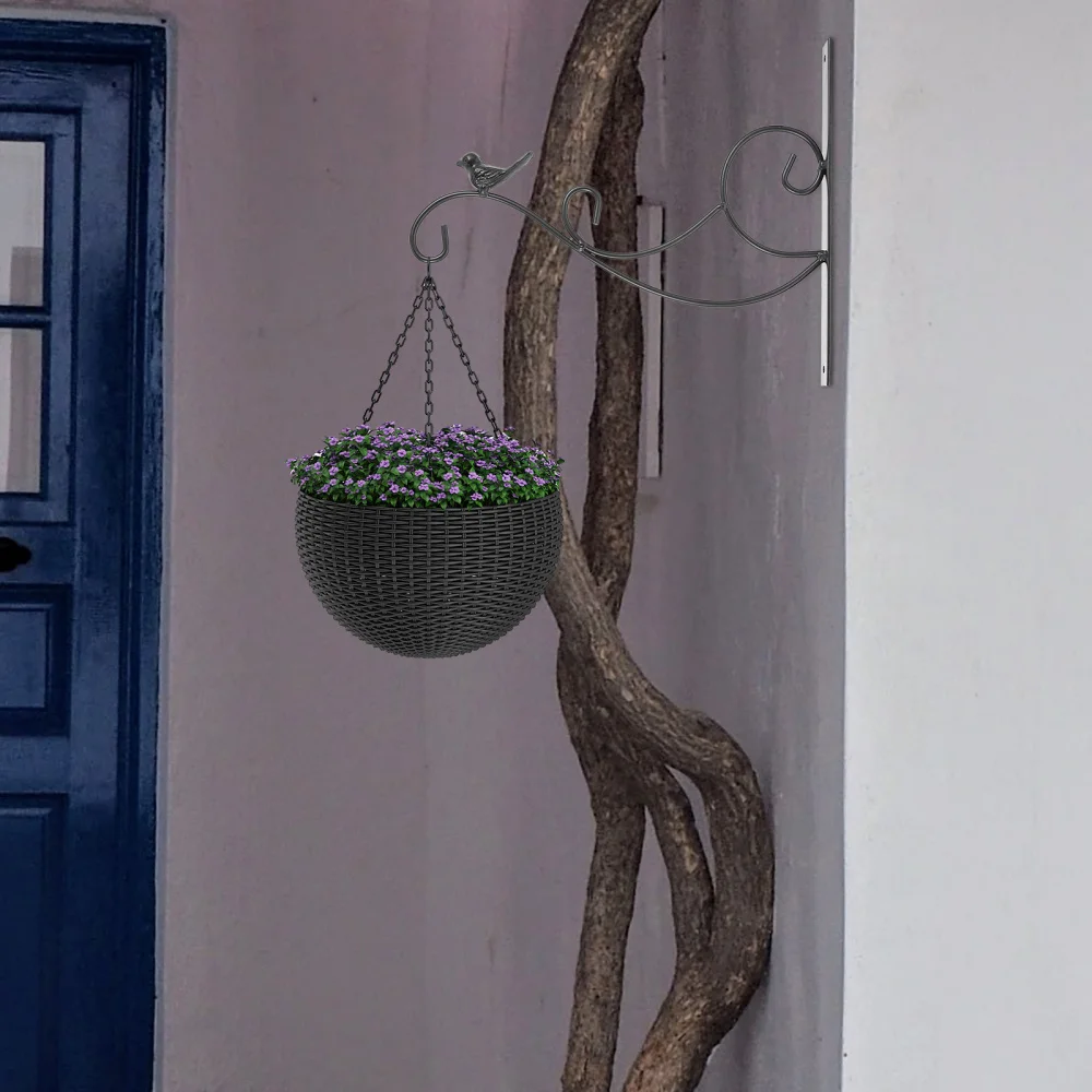 

2pcs Sturdy Iron Craft Flowerpot Hangers Household Flowerpot Hanging Wall Hooks