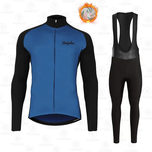 

Ralvpha Winter Thermal Fleece Cycling Jersey Maillot Ropa Ciclismo MTB Bike Clothes Wear Keep Warm Bicycle Clothing Cycling Set