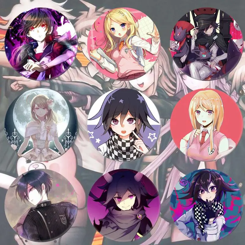 Аниме Danganronpa Monokuma Naegi Makoto Kirigiri Kyouko Maizono Sayaka значки брошь |