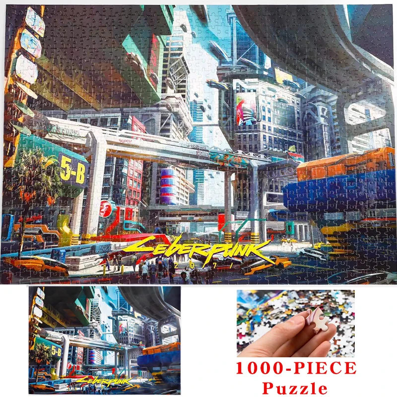 

1000pieces MINI Jigsaw Puzzles Wooden Paper Puzzles Toys Educational Puzzle Toy for Kids/Adults Gift Bedroom Decoration Stickers