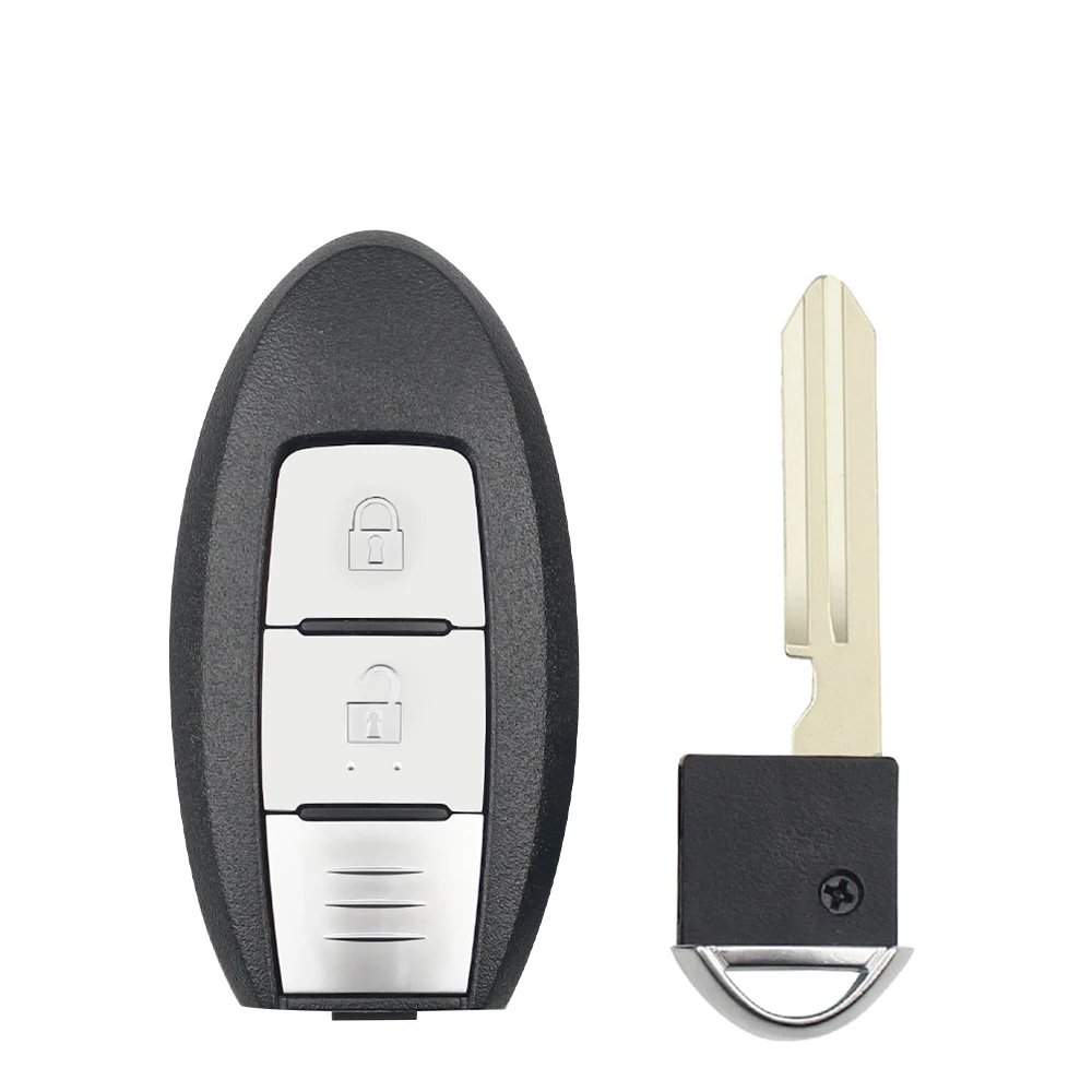 KEYYOU 2 кнопки для Nissan Micra March Leaf Juke F15 Note E12 Tiida после 2012-2016 433 МГц ID46 чип дистанционного