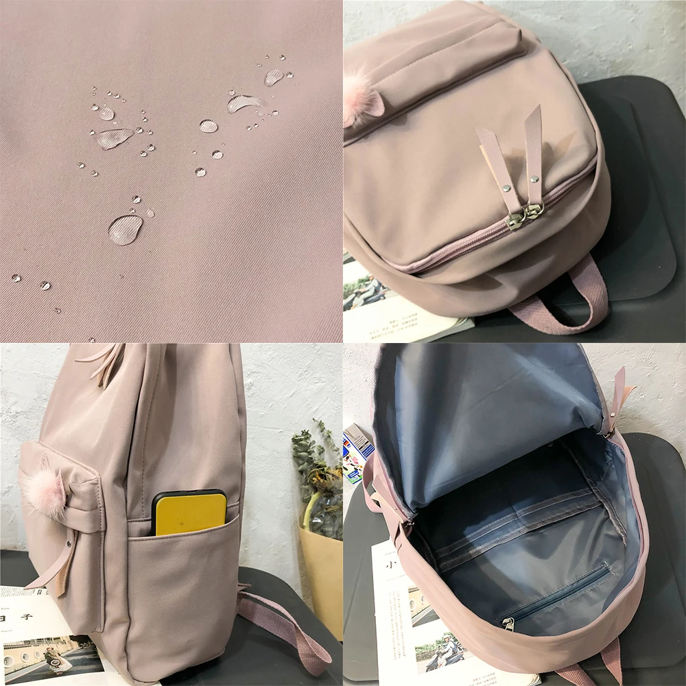 

Female Vintage Cute Backpack Women School Bag Girl Waterproof Nylon Kawaii Backpack Ladies Luxury Student Bags Book Harajuku New