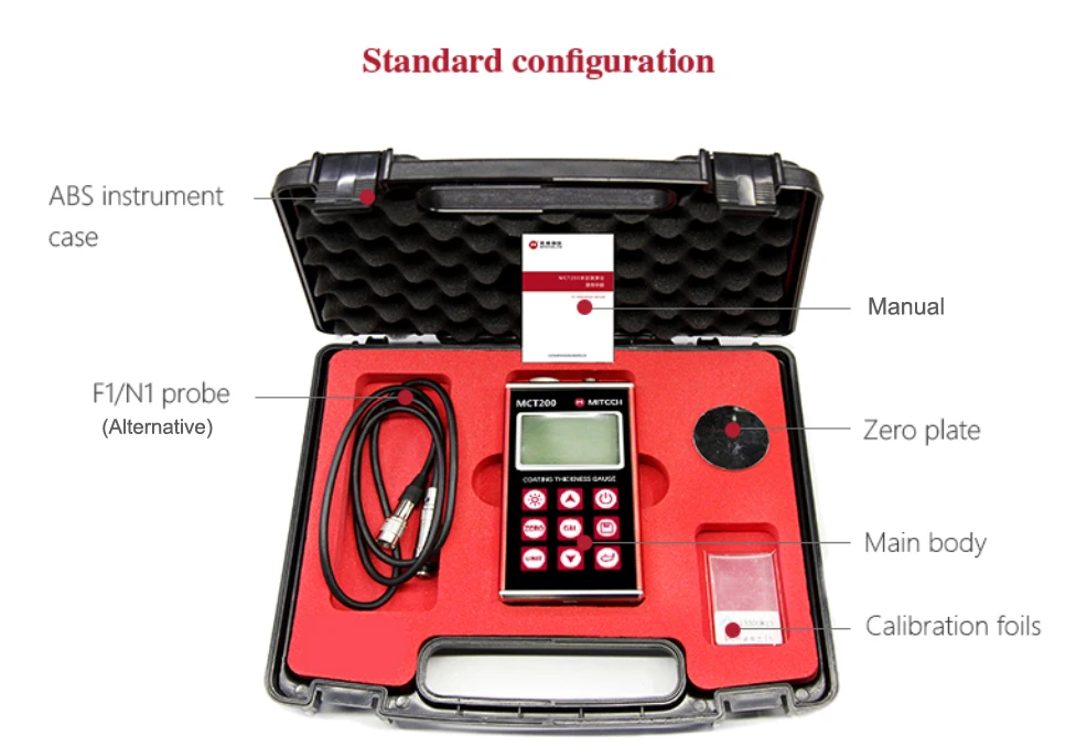 Ультразвуковой толщиномер краски MCT200 портативный краски|ultrasonic paint thickness gauge|paint