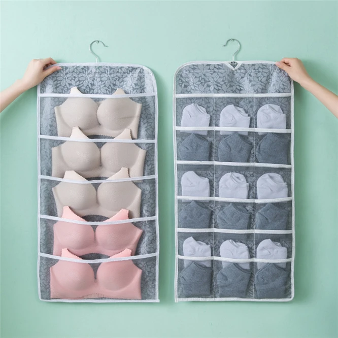 Двусторонняя 15 карманов подвесная сумка для хранения Органайзер гардероба в